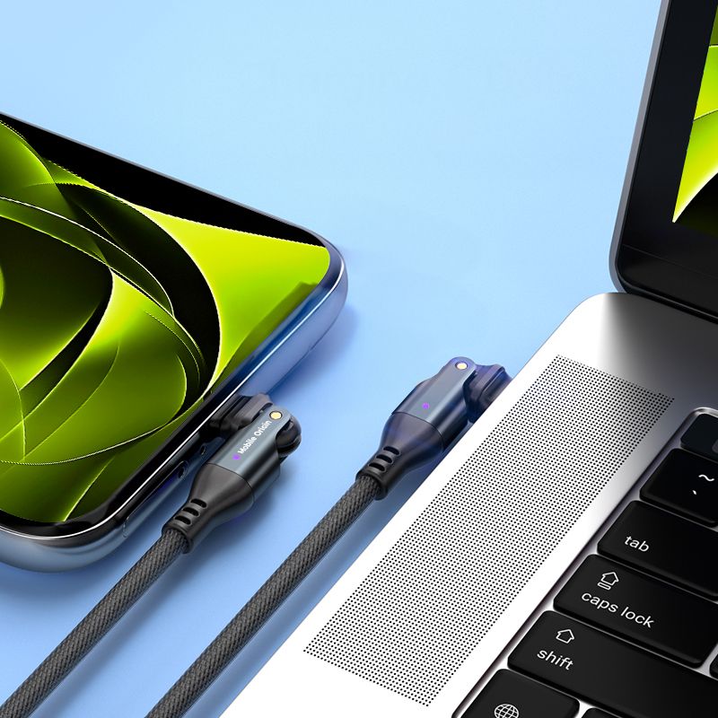 Cablu rotativ Mobile Origin USB-C la USB-C 240W incarcare rapida (iPhone 17 Pro Max, MO-240WRC-CB3) by www.silkase.ro